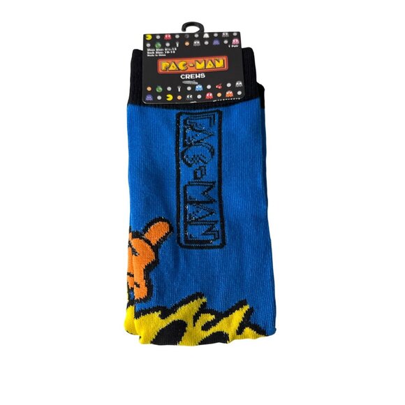 Men’s Blue Retro Arcade Crew Socks 9-13 | Funny Gamer Style - Picture 1 of 3